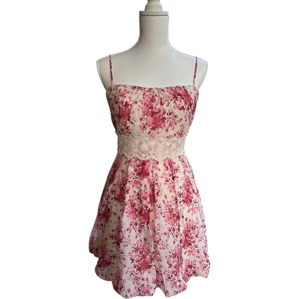 Speechless pink and Cream Floral Dress